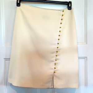 Talbots cream skirt
